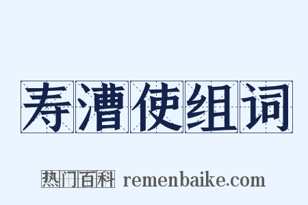 寿漕使组词是什么意思的图片